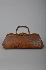Incredible Crocodile Antique Chicago Doctor's Bag