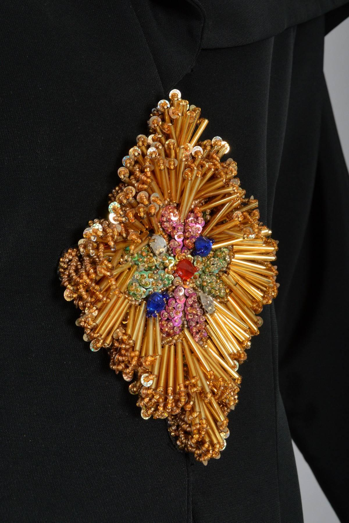 Naeem Khan Beaded Schiaparelli Inspired Jacket For Sale 2