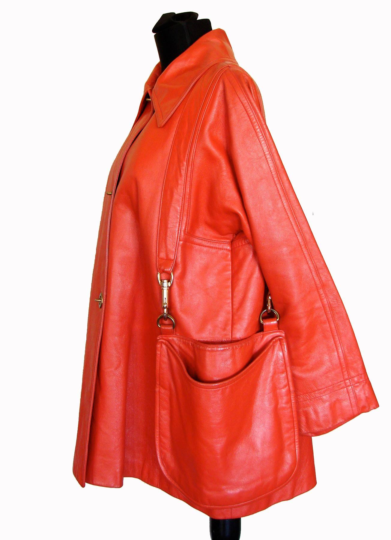 leather jacket purse