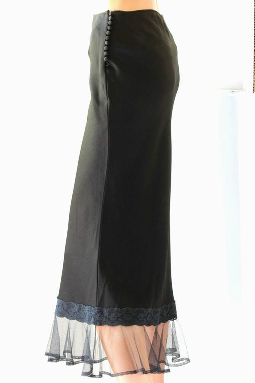dior sheer skirt