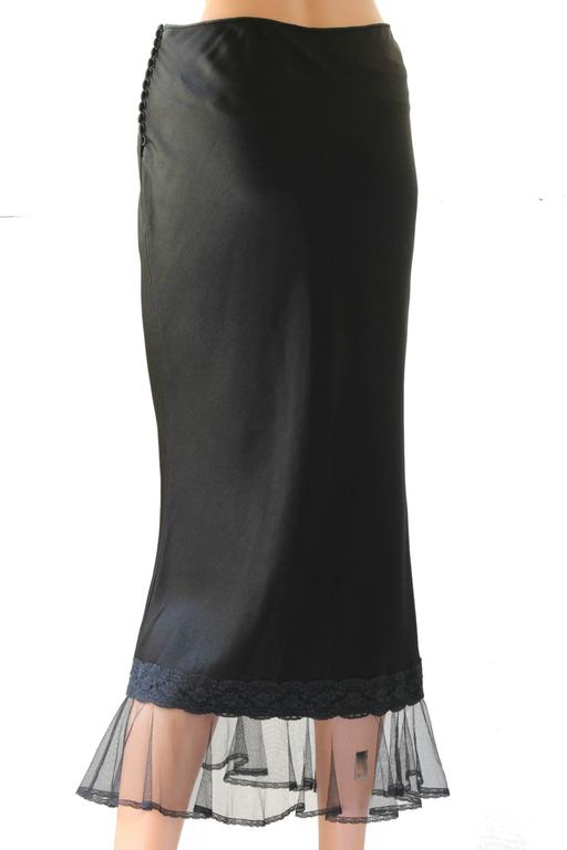 dior sheer skirt