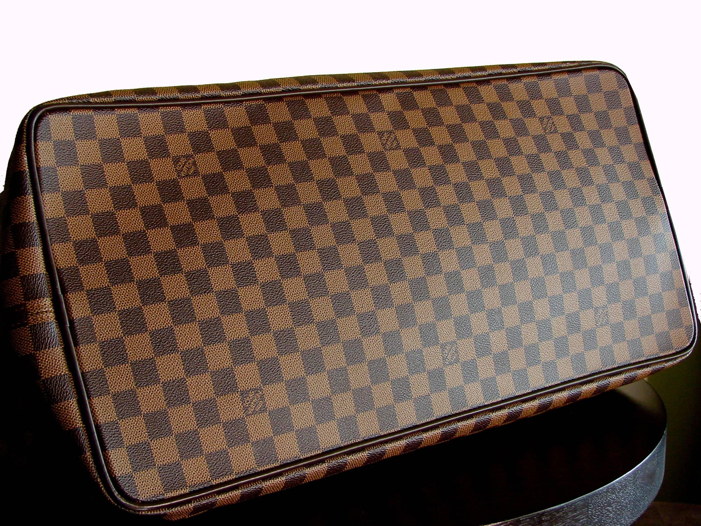 Brown Louis Vuitton Damier Ebene Greenwich GM Soft Luggage Travel Bag Duffel 2004