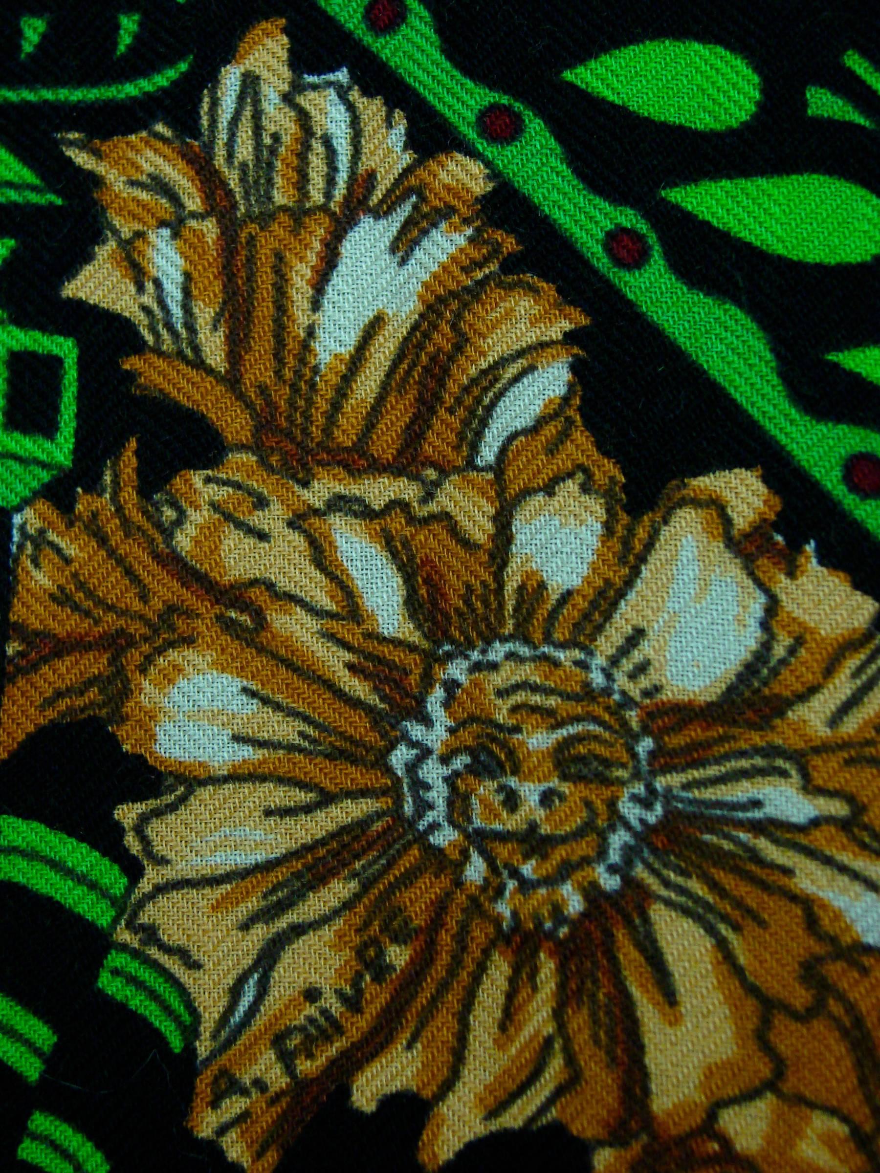 Hermes Cashmere Silk Shawl Scarf 140cm La Danse du Cheval Marwari A. Faivre 3