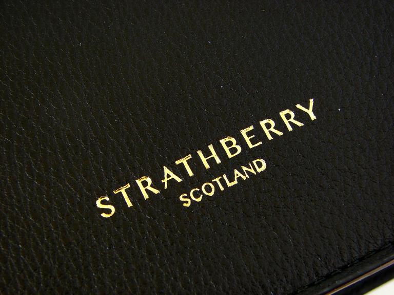 Strathberry Scotland MC Mini Tote Black Leather New + Box + Dust
