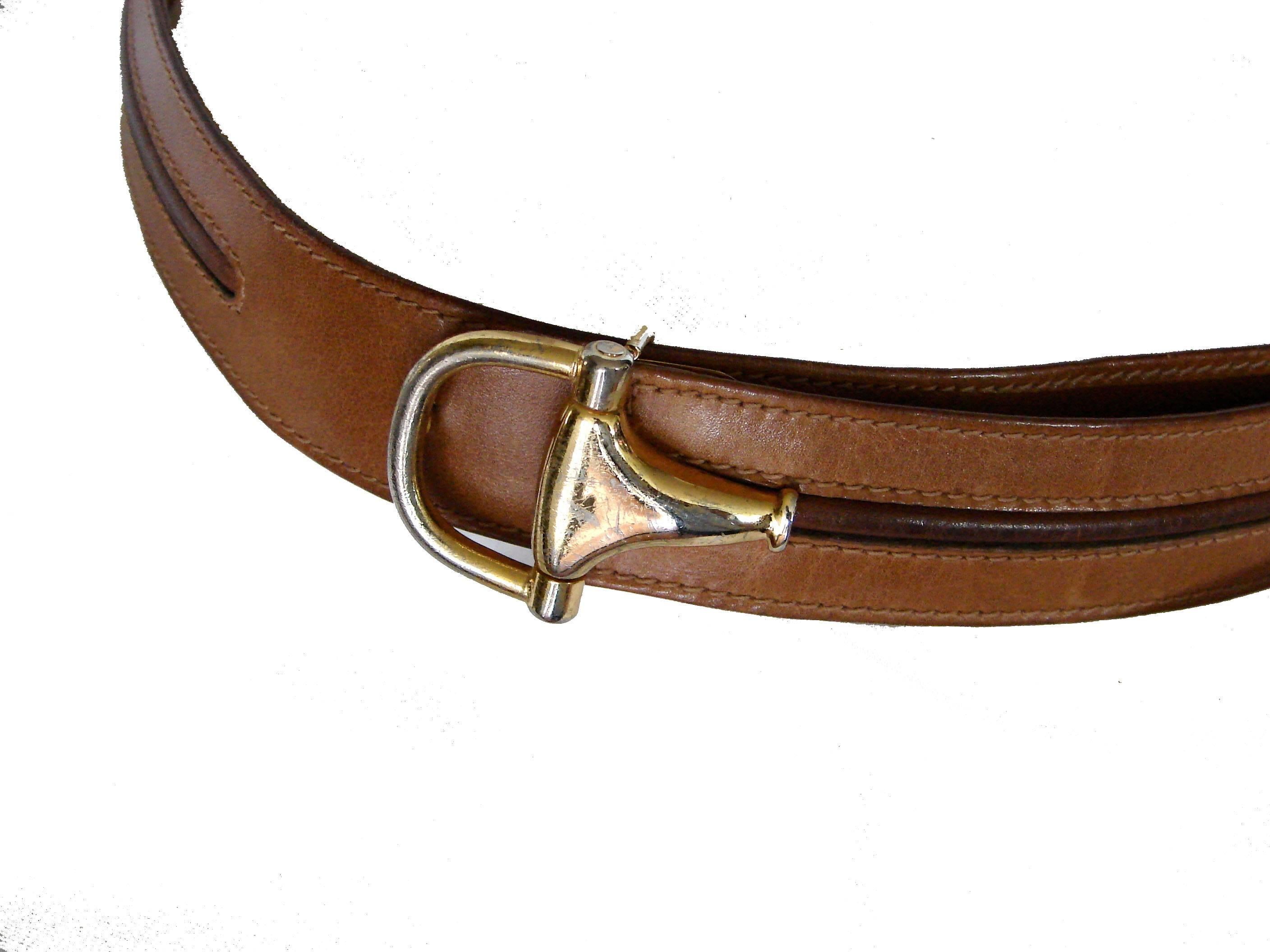 gucci horsebit belt brown