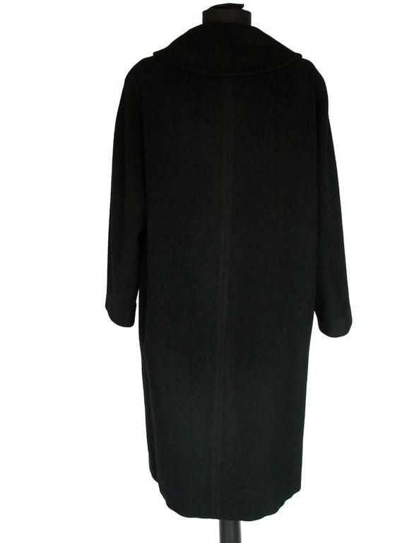 Black Cashmere Coat with Wide Collar by Rich's Specialty Shop Atlanta ...