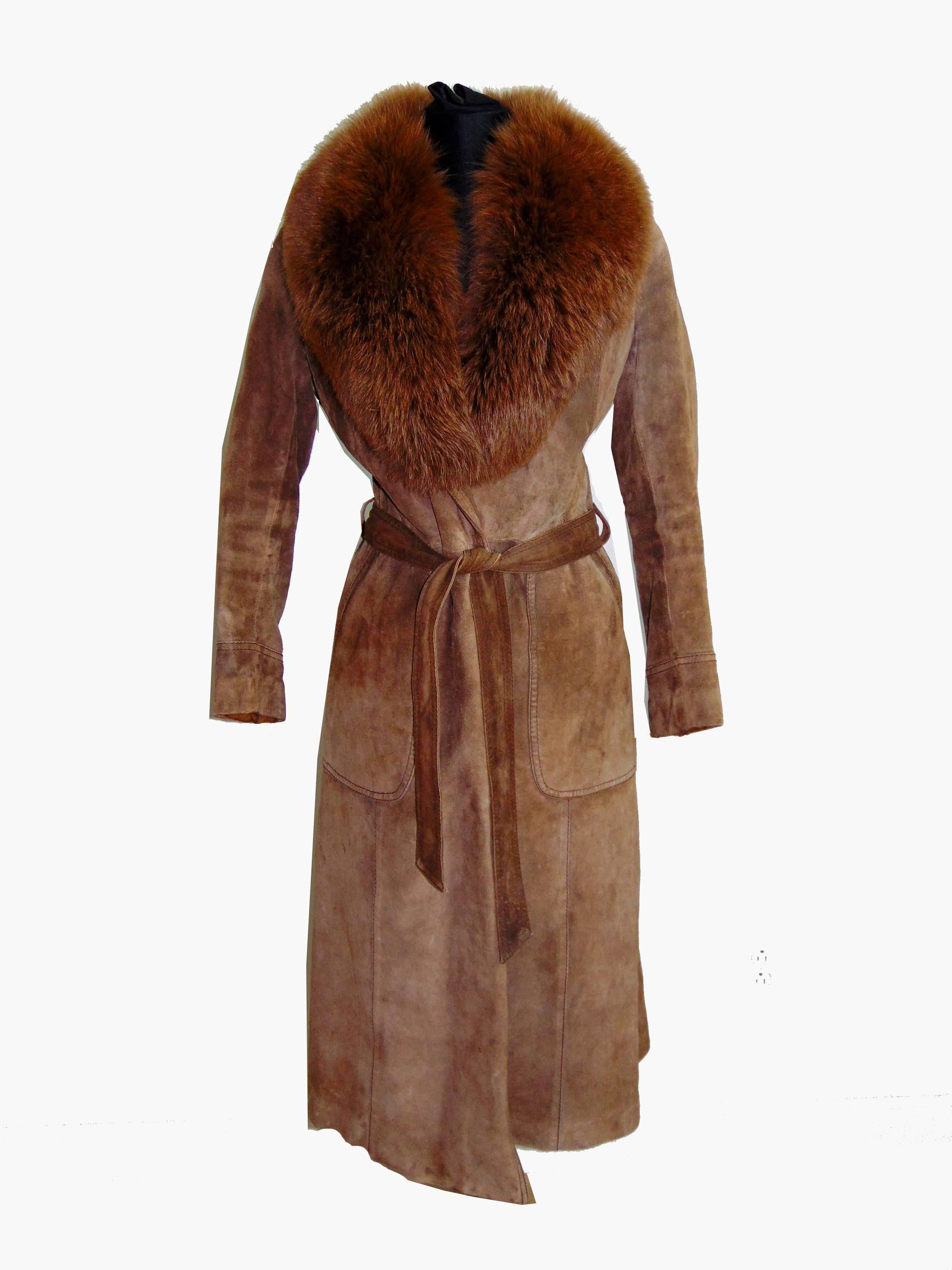 foxy brown fur coat