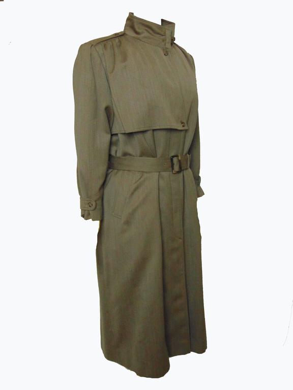 Saks Fifth Avenue Sanyo Ladies Wool Trench Coat with Removable Lining