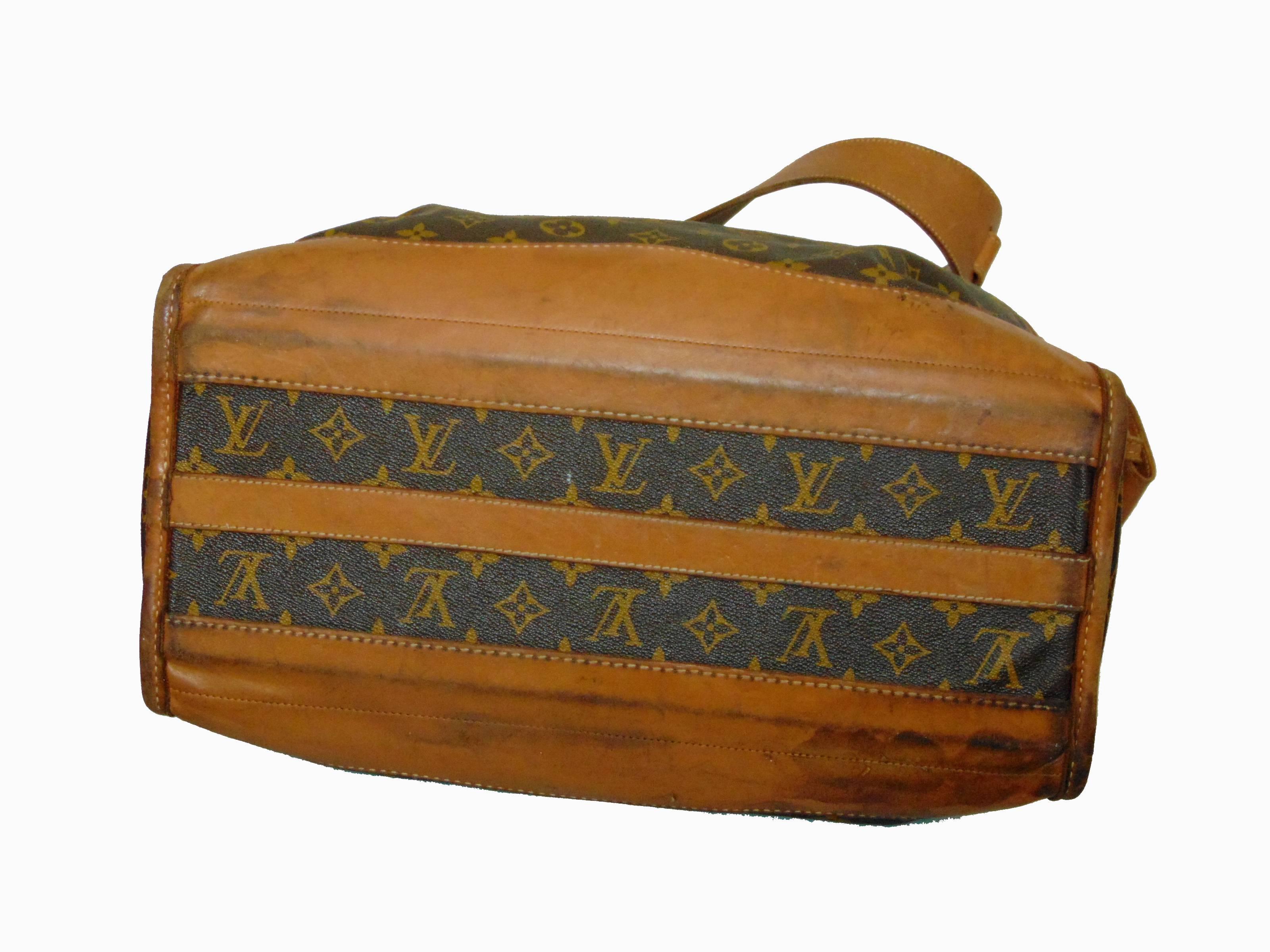 Louis Vuitton by The French Company Carry On Travel Bag Monogram Canvas 1970s  In Good Condition In Port Saint Lucie, FL