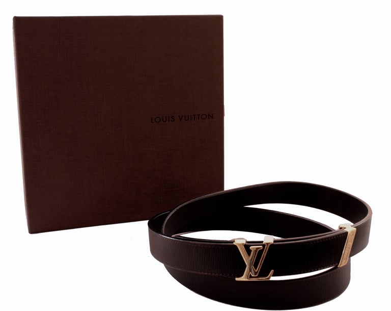 Louis Vuitton Initiales Couture 20 MM Belt 85 CM with Box M9578V 2014 at 1stdibs