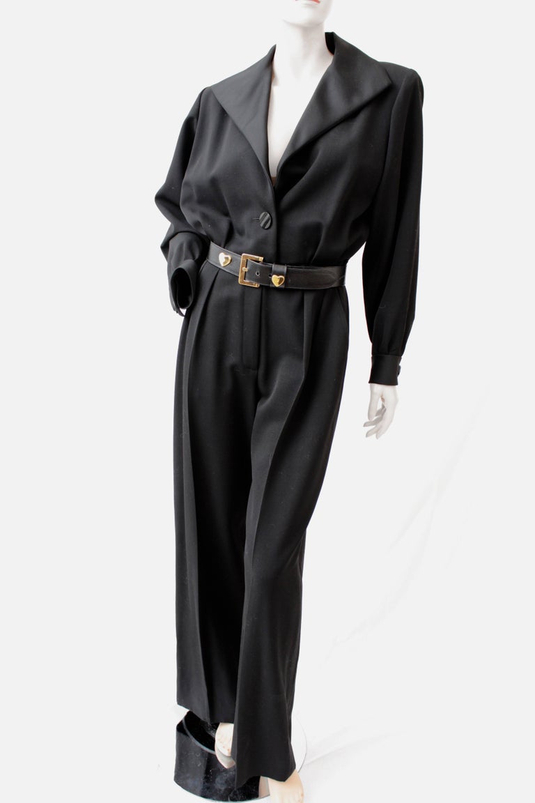 Yves Saint Laurent Black Tuxedo Jumpsuit Le Smoking YSL Rive Gauche 90s NOS  Sz40 at 1stDibs | saint laurent tuxedo jumpsuit, ysl jumpsuit, yves saint  laurent jumpsuit