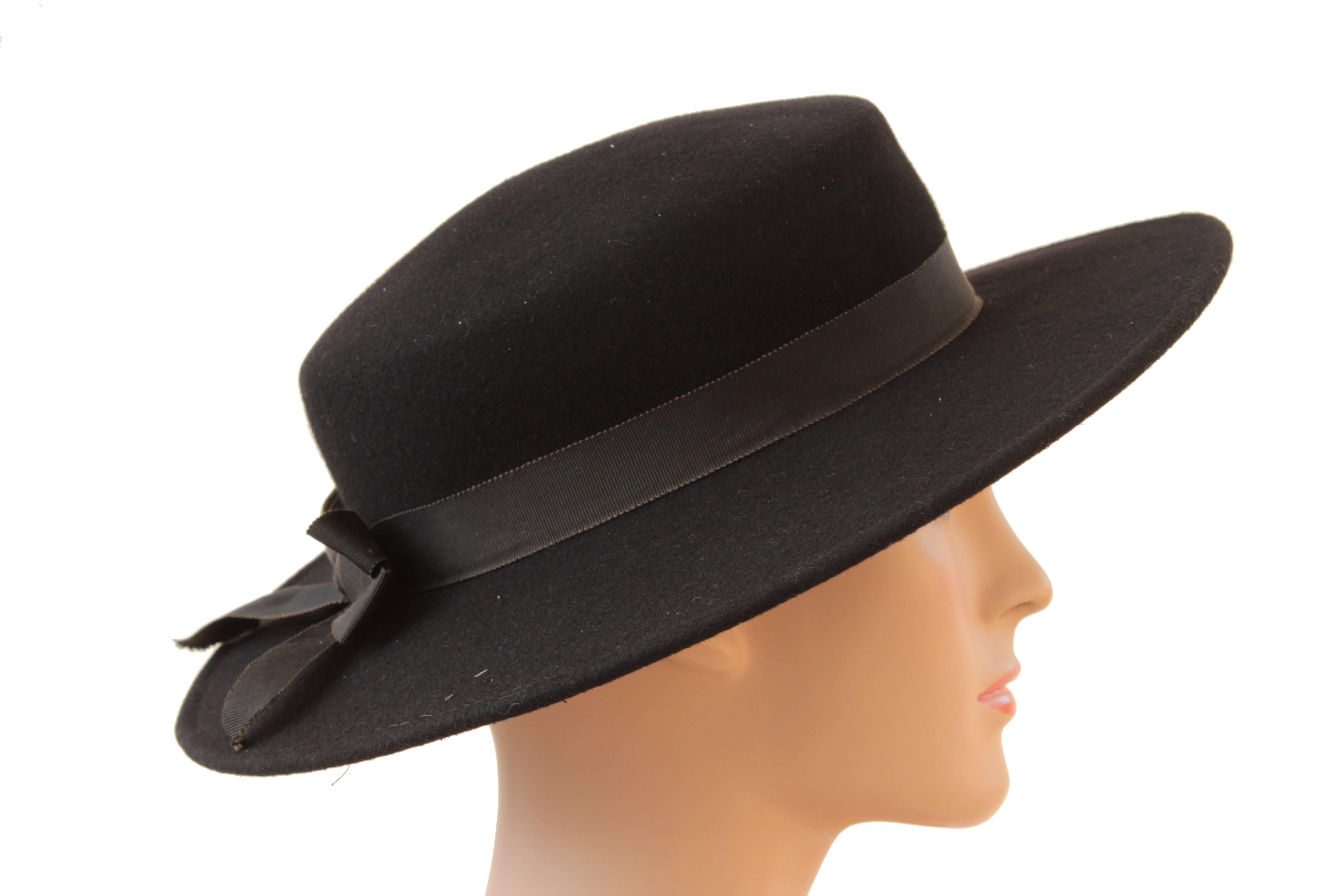 ysl wide brim hat