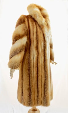 The Evans Collection at Jordan Marsh Long Fox Fur Coat, Sz M