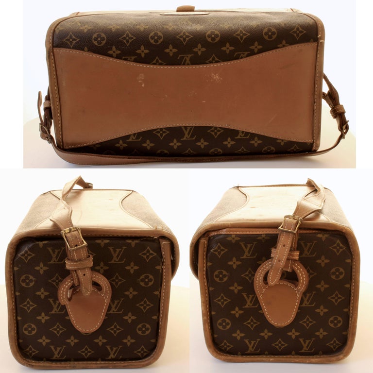 Vintage Louis Vuitton Train Case Monogram Canvas Travel Vanity Bag