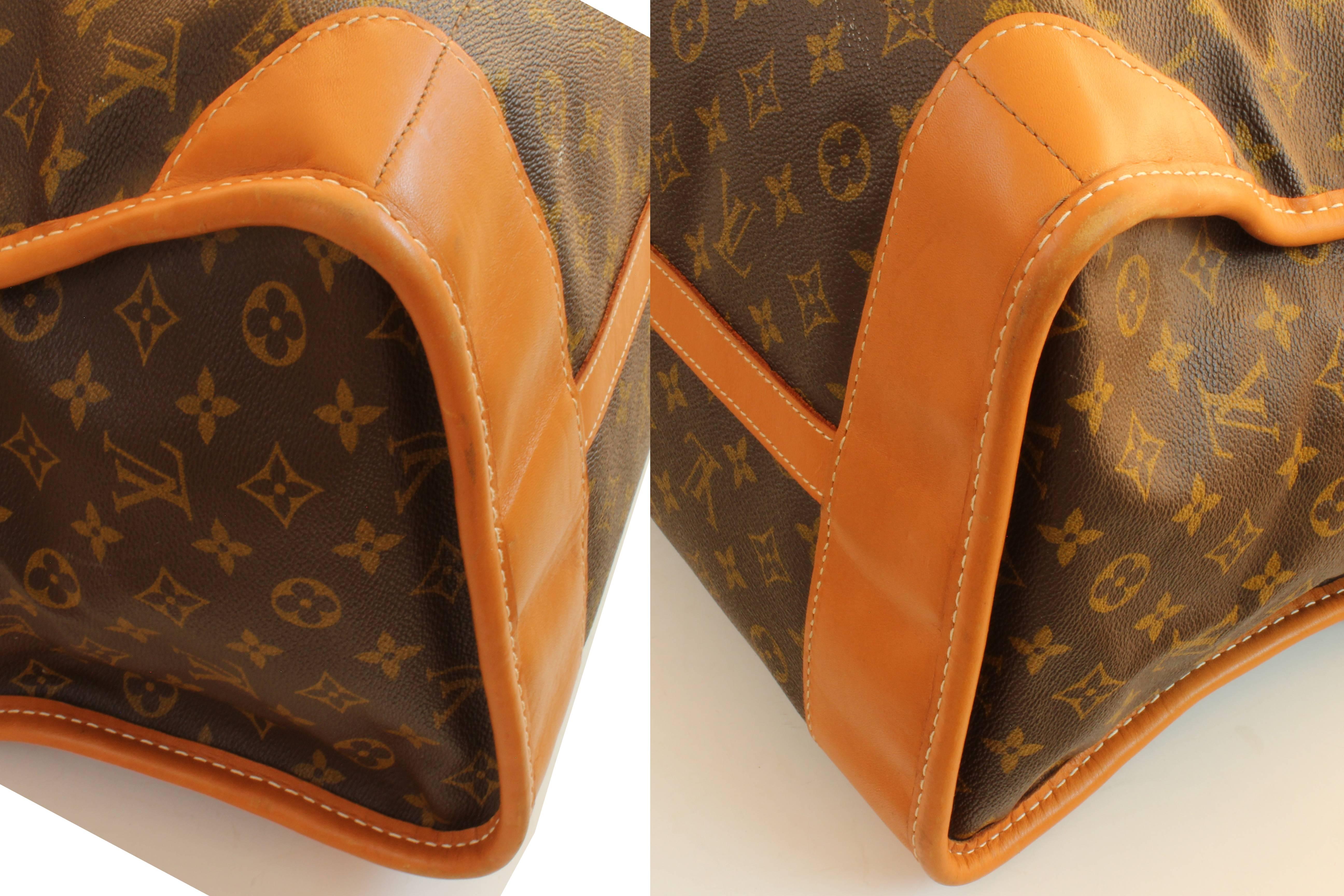 Louis Vuitton Monogram Tote Bag Carry On Keepall Luggage French Company 70s  2