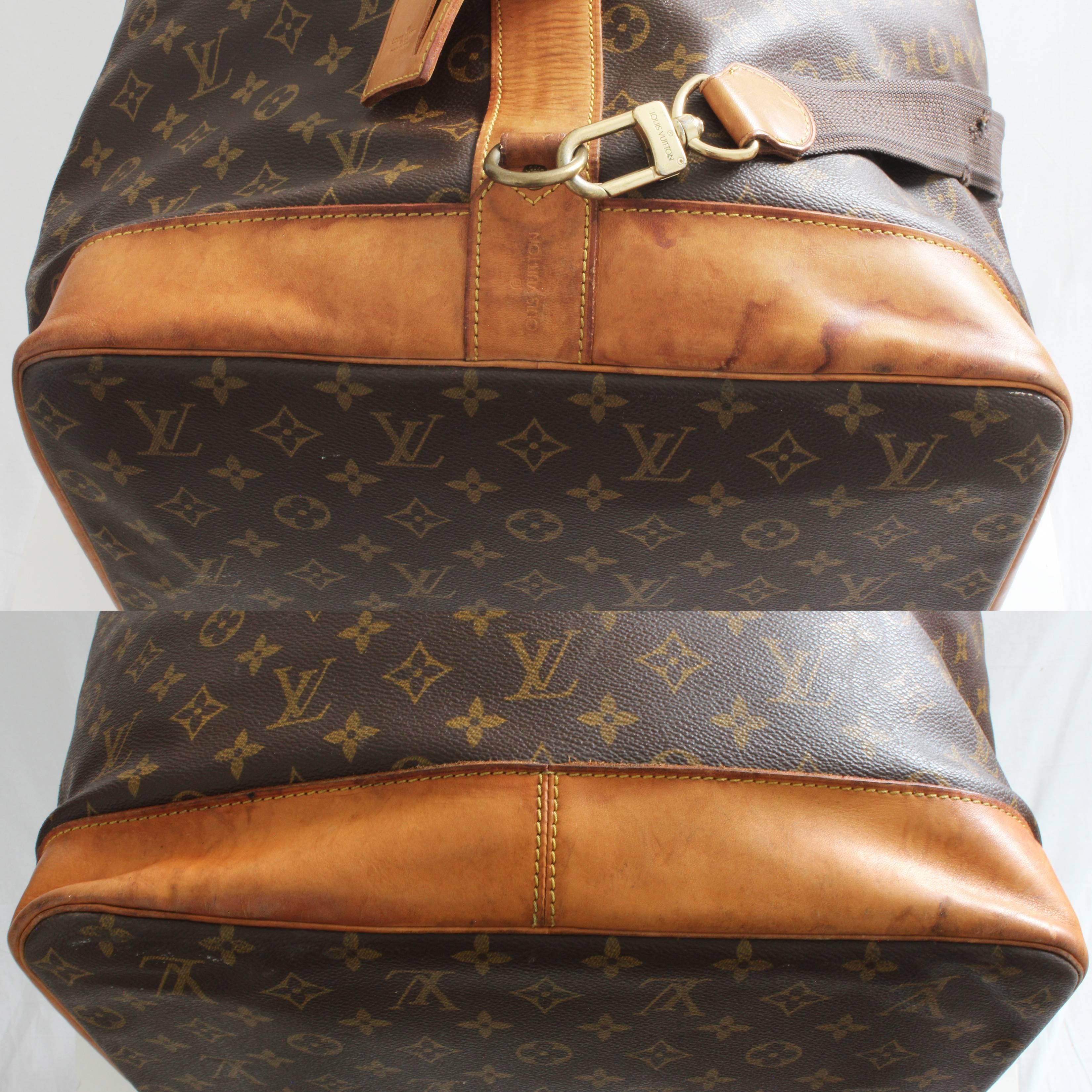 Louis Vuitton Monogram Sac Marin GM XL Duffel Bag Travel Tote + Shoulder Strap  4