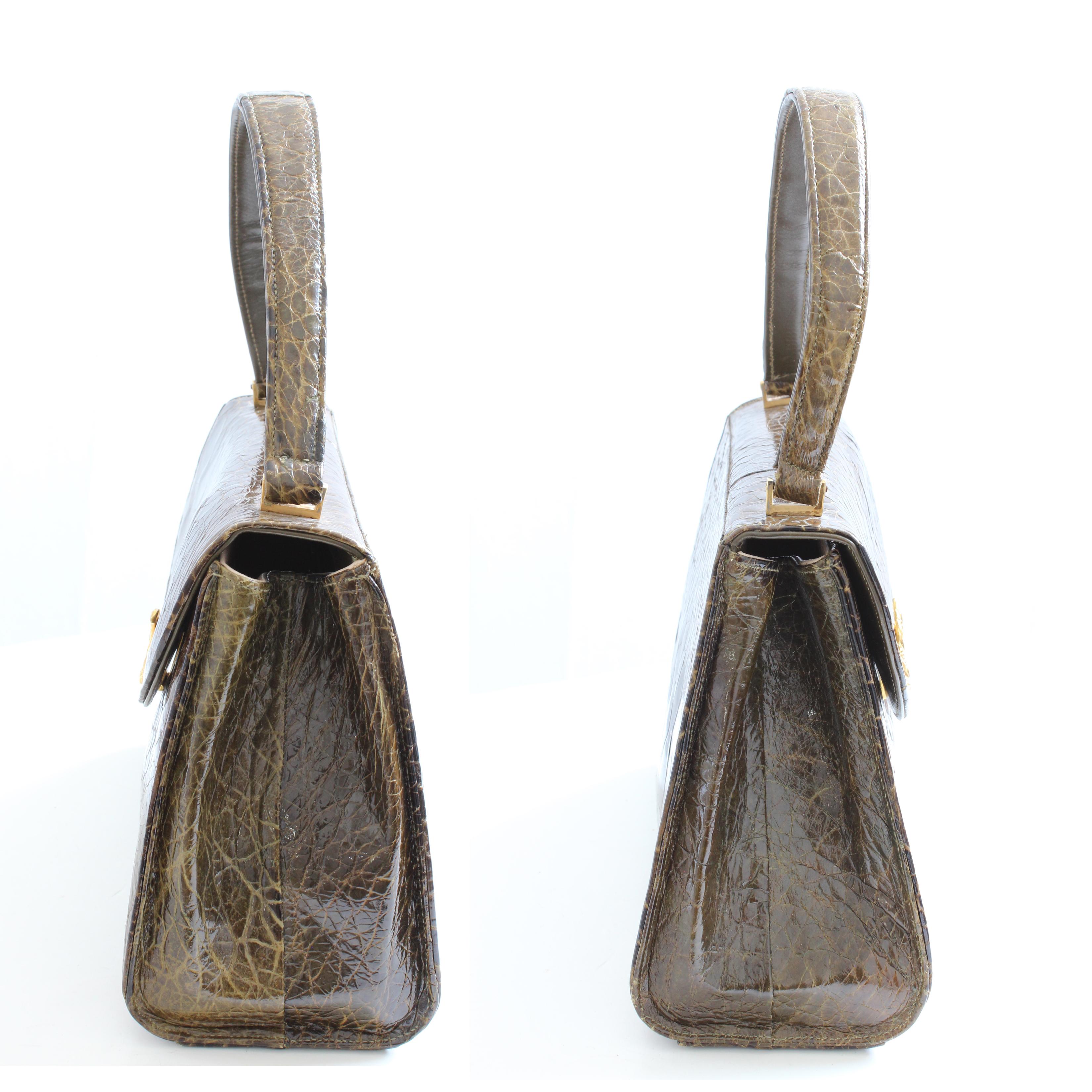 bellestone alligator purse