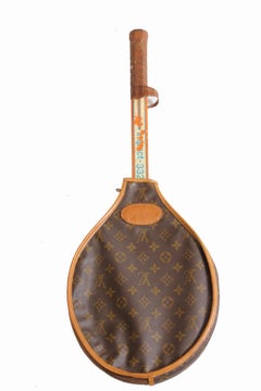 Louis Vuitton Tennis Racquet Cover French Company Monogram Canvas Travel Case