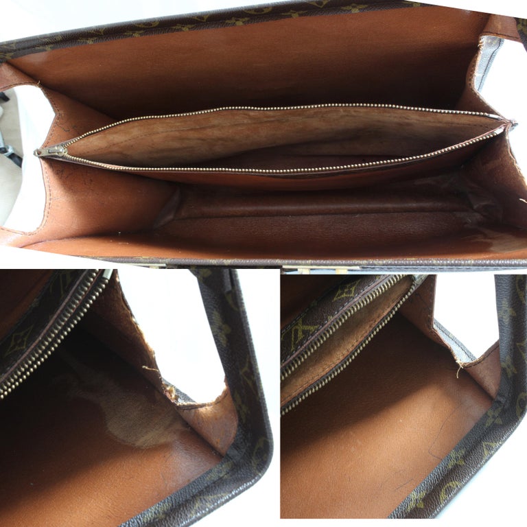Louis Vuitton Monogram Serviette Fermoir Briefcase - Brown Briefcases, Bags  - LOU136453
