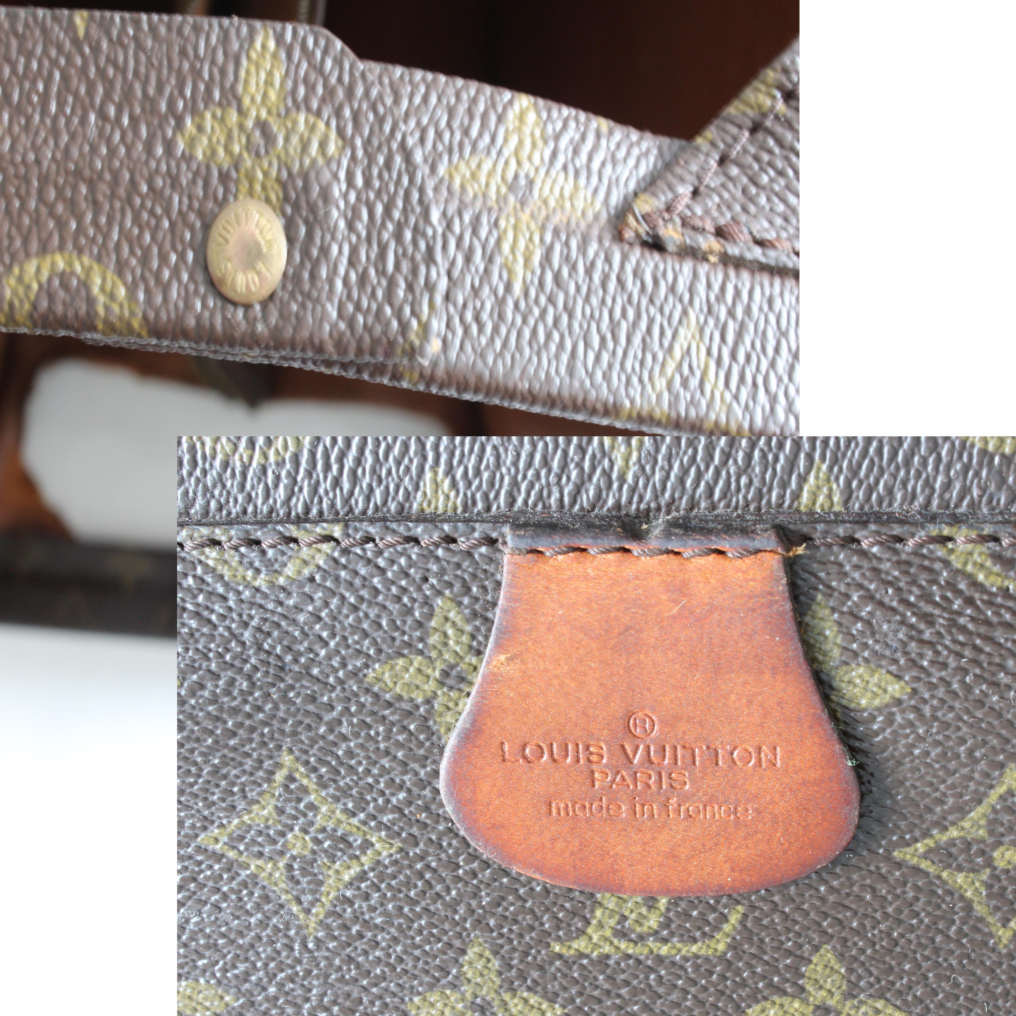 Vintage Louis Vuitton Monogram Serviette Fermoir Briefcase 16in Travel Bag Saks 3