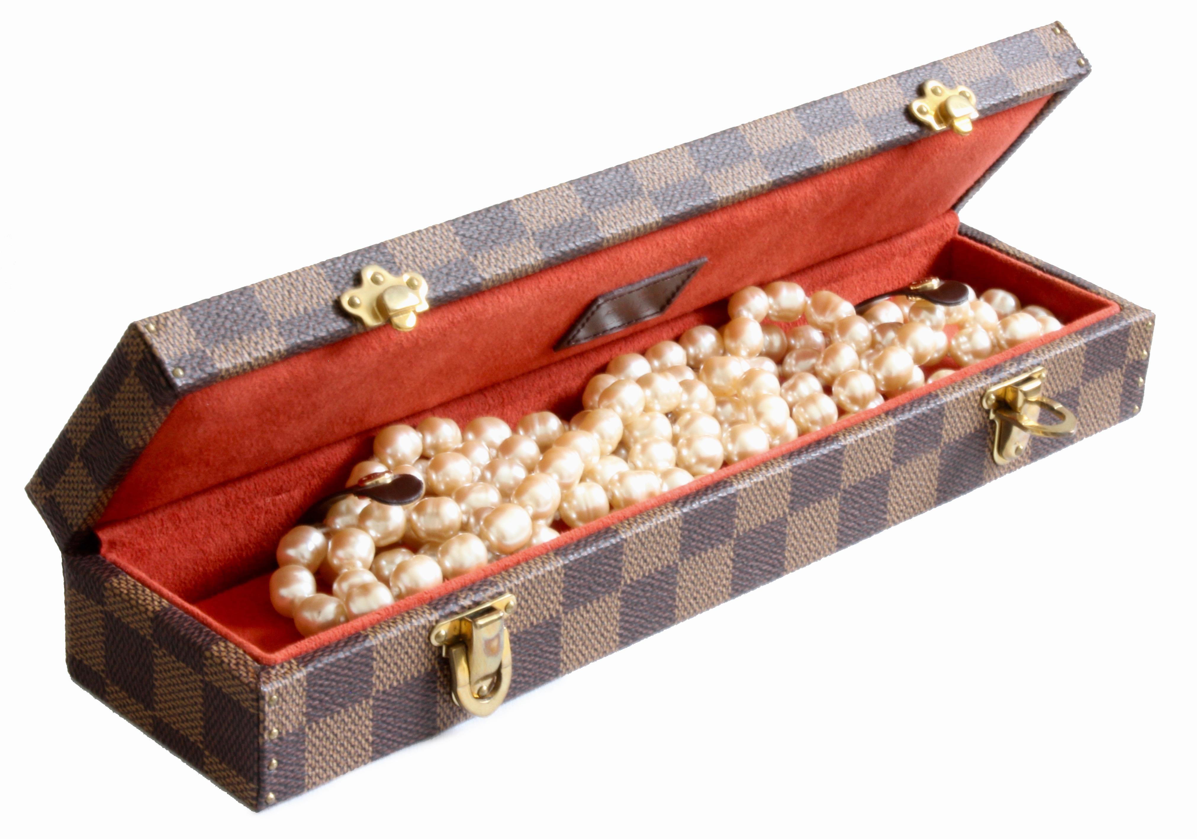 Louis Vuitton Mini Trunk Damier Canvas Travel Jewelry Case 1