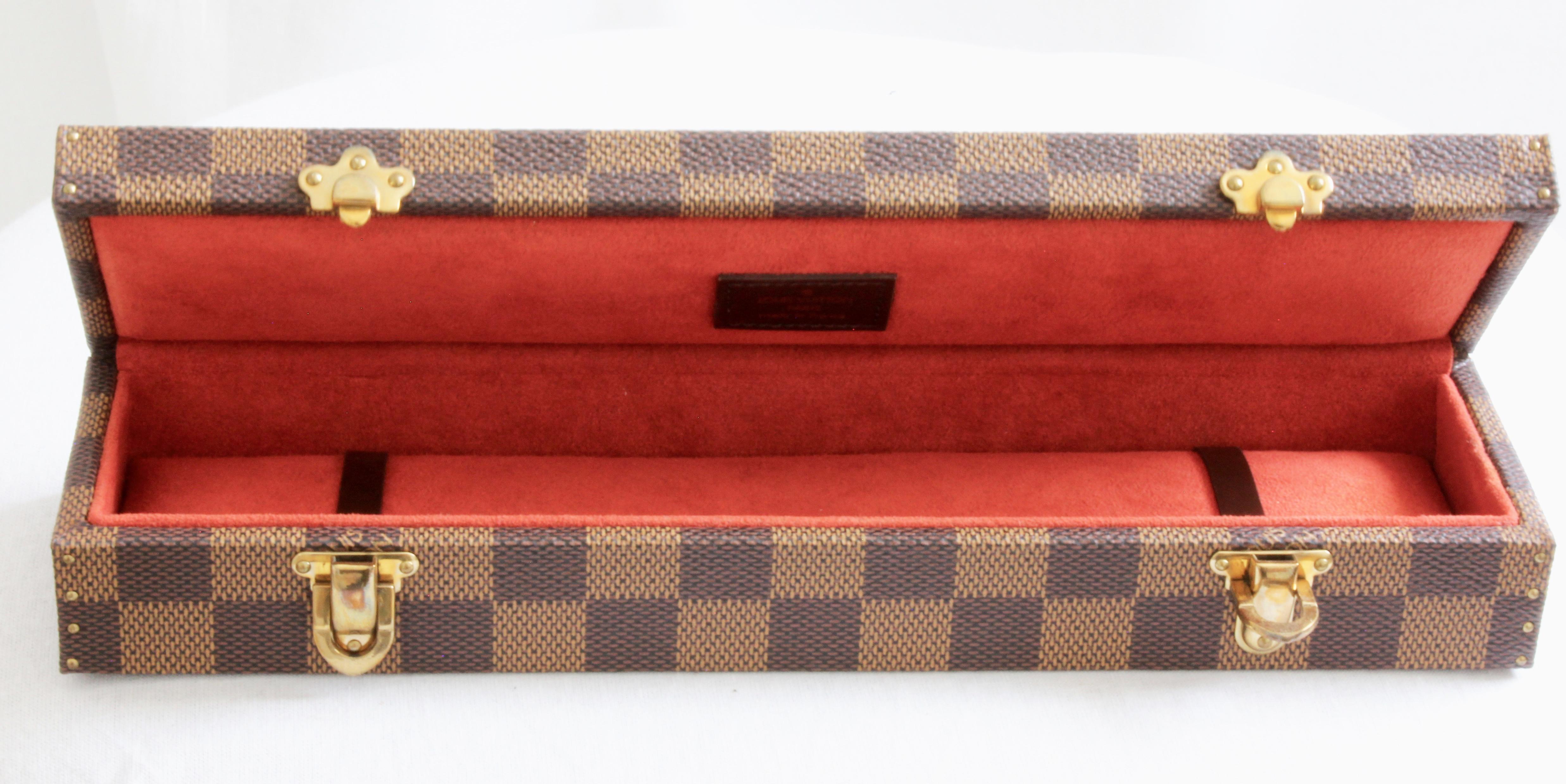 Louis Vuitton Mini Trunk Damier Canvas Travel Jewelry Case 2