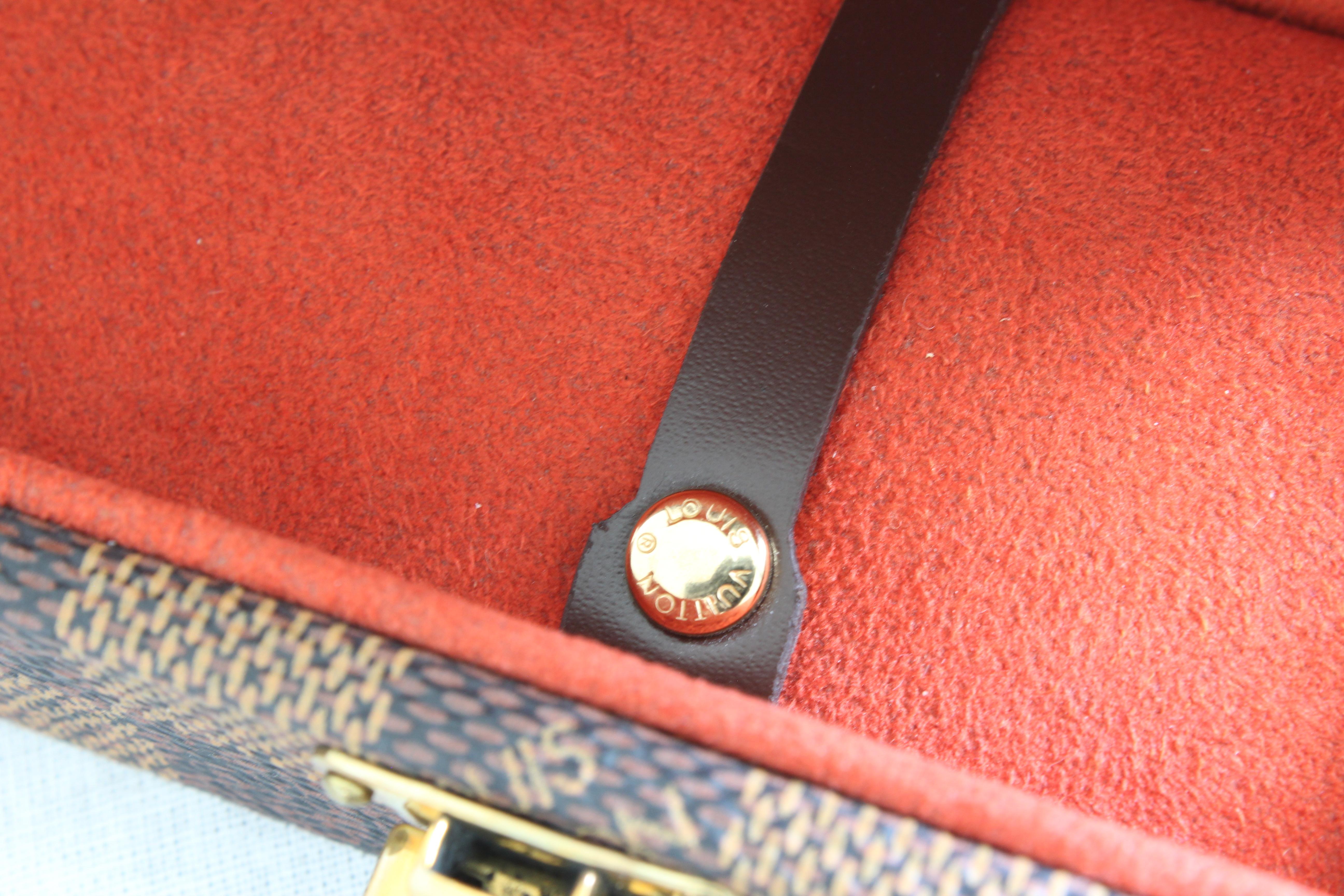 Louis Vuitton Mini Trunk Damier Canvas Travel Jewelry Case 5