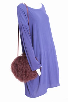 Iris Apfel Extinctions Mongolian Lamb Fur Shoulder Bag