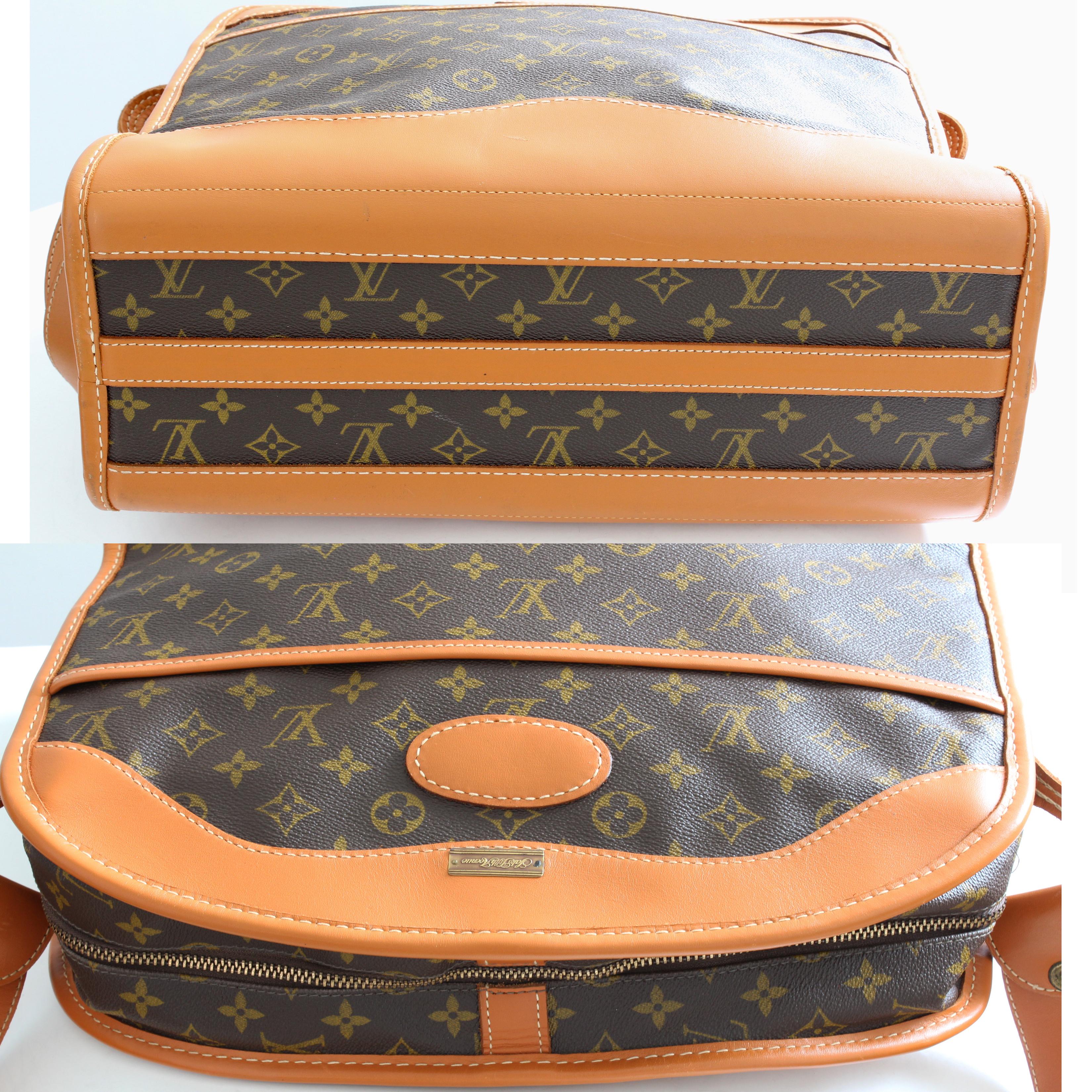 Louis Vuitton Monogram Travel Bag Carry On Shoulder Bag French Co New Old Stock 5