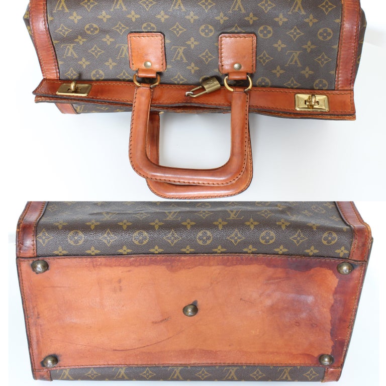 Rare Louis Vuitton Doctors Bag Steamer Tote Keepall Vintage 50s