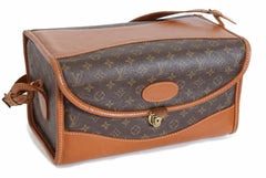 Louis Vuitton Train Case Vanity Bag French Co Monogram Travel Carry On 1970s