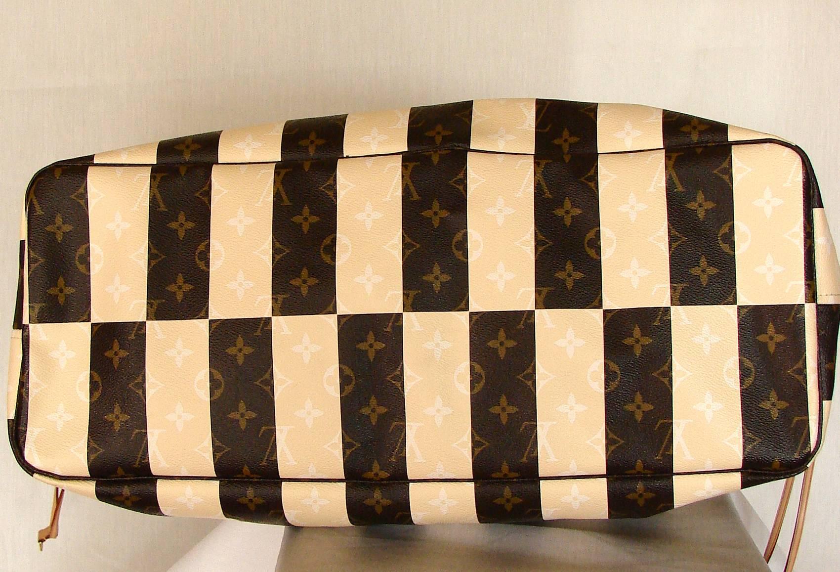 Louis Vuitton Rayures Monogram XXL Neverfull Tote Travel Bag VIP Limited Edition 2