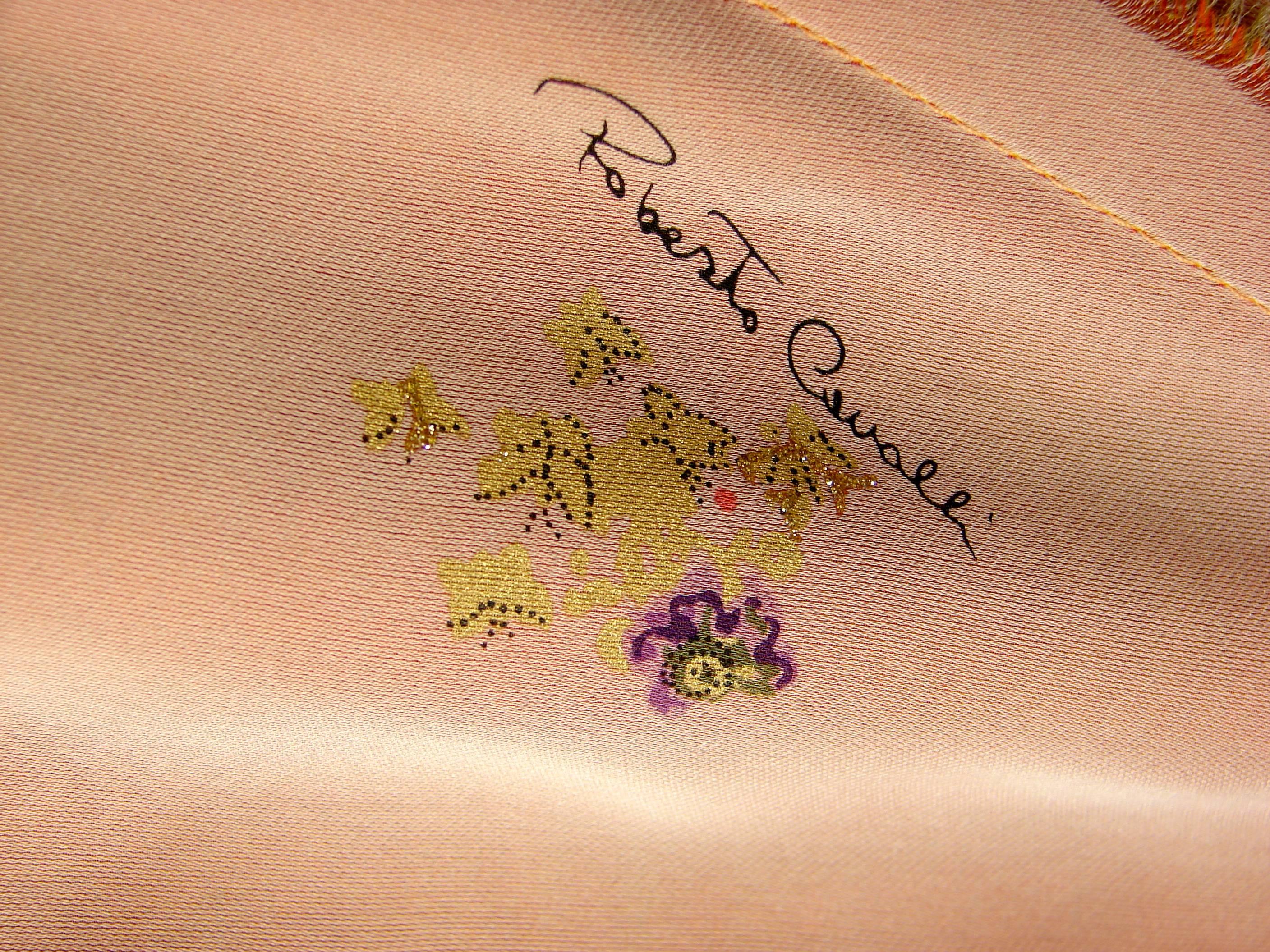 Roberto Cavalli Layered Raw Silk + Velvet Jacket with Boning Detail US 8/10 3