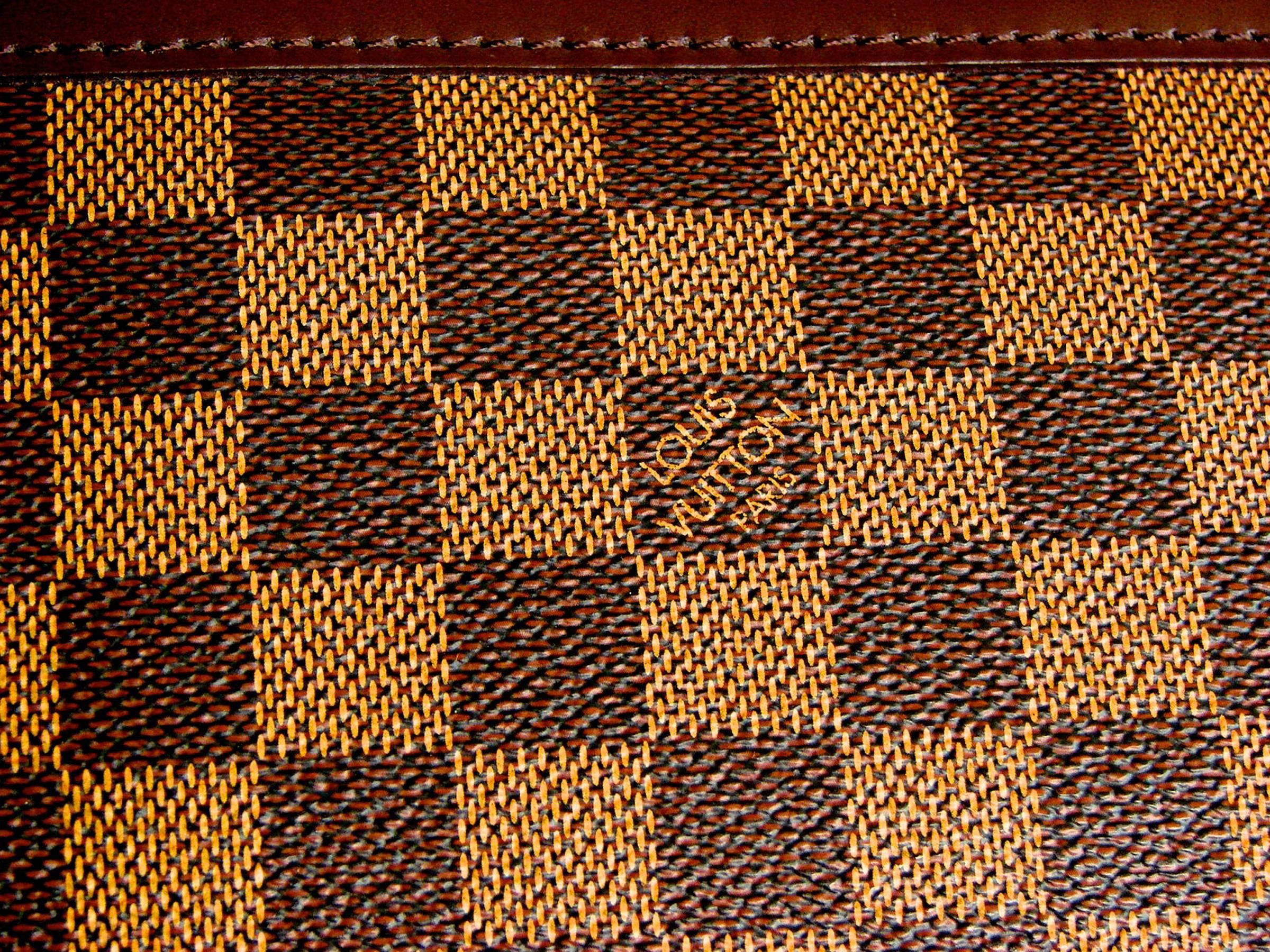 Women's Louis Vuitton Damier Ebene Greenwich GM Soft Luggage Travel Bag Duffel 2004