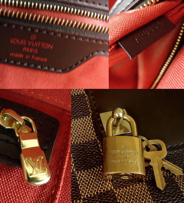 Authentic Louis Vuitton Damier Grismo Duffle Bag Travel Hand Bag N41160