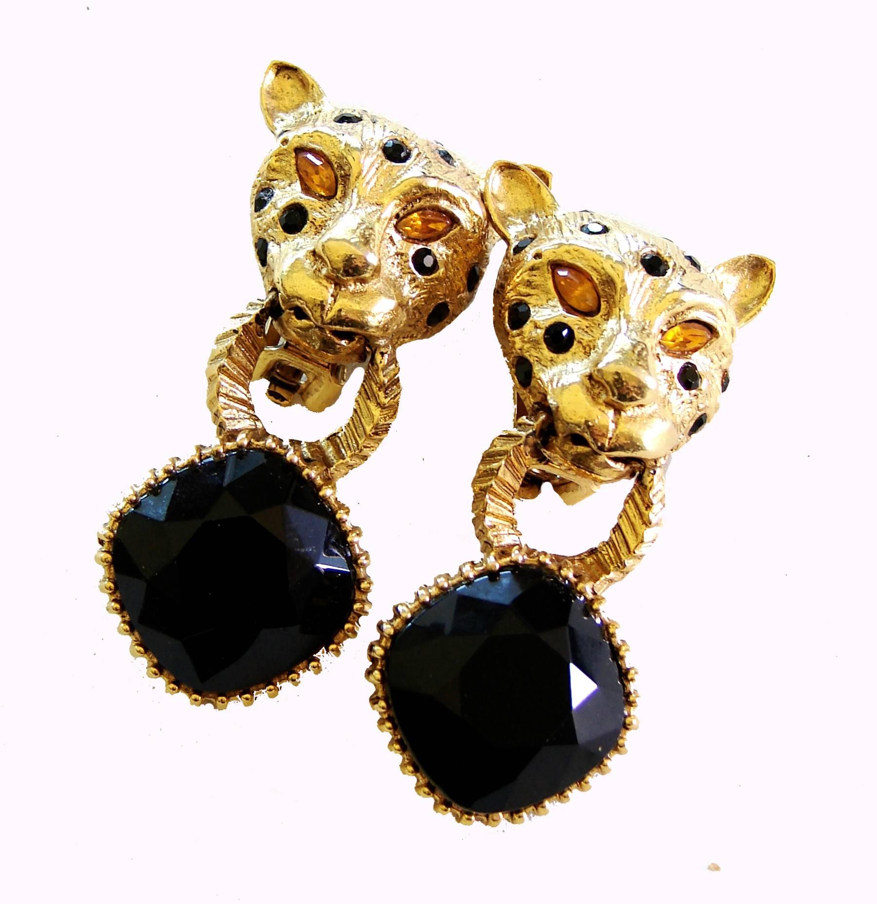 kate spade leopard earrings