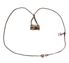 Chanel Gold Charm Halskette 2::55 Matelasse Klappe Tasche mit CC-Logo 05A Sammlung