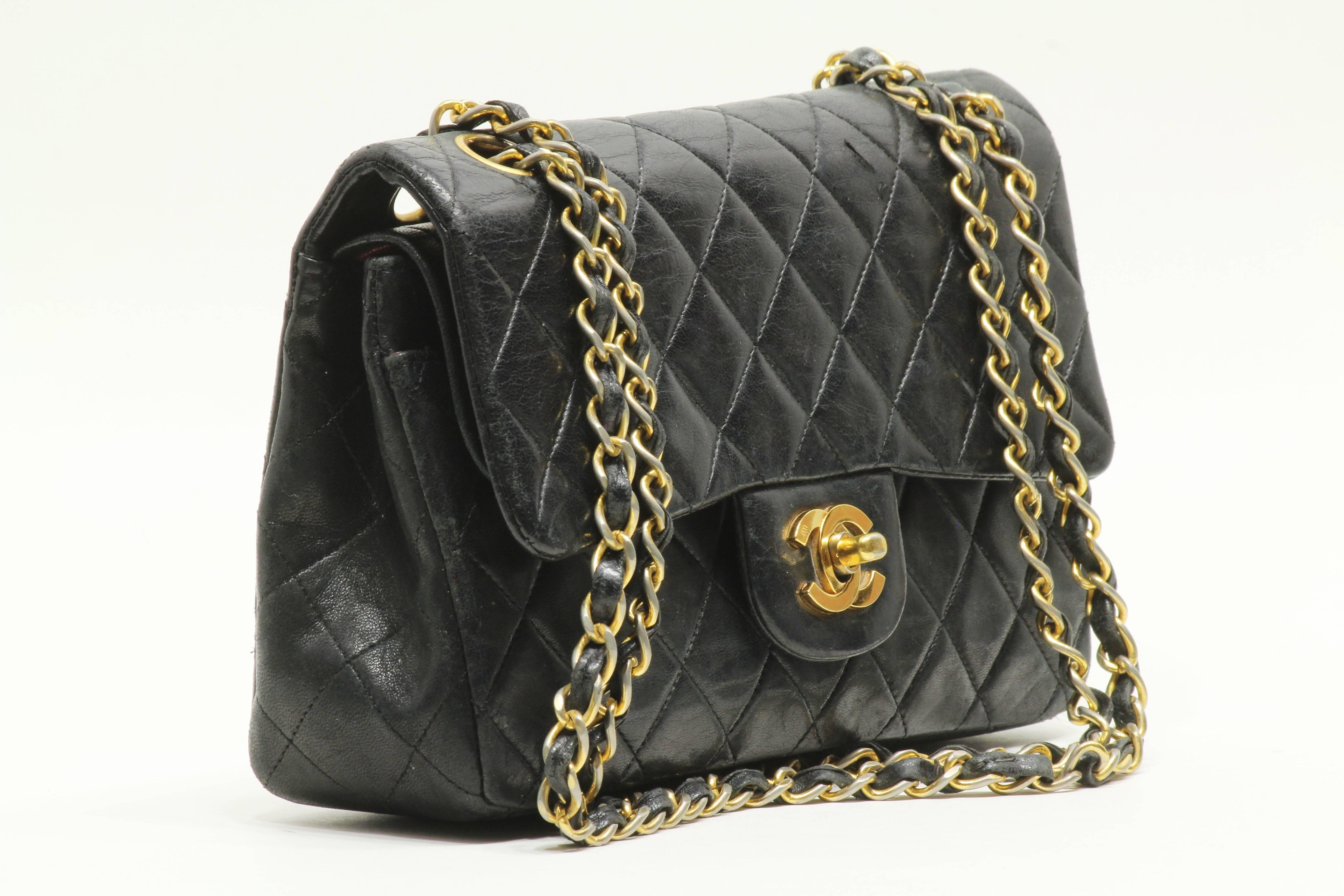 chanel vintage matelasse flap bag