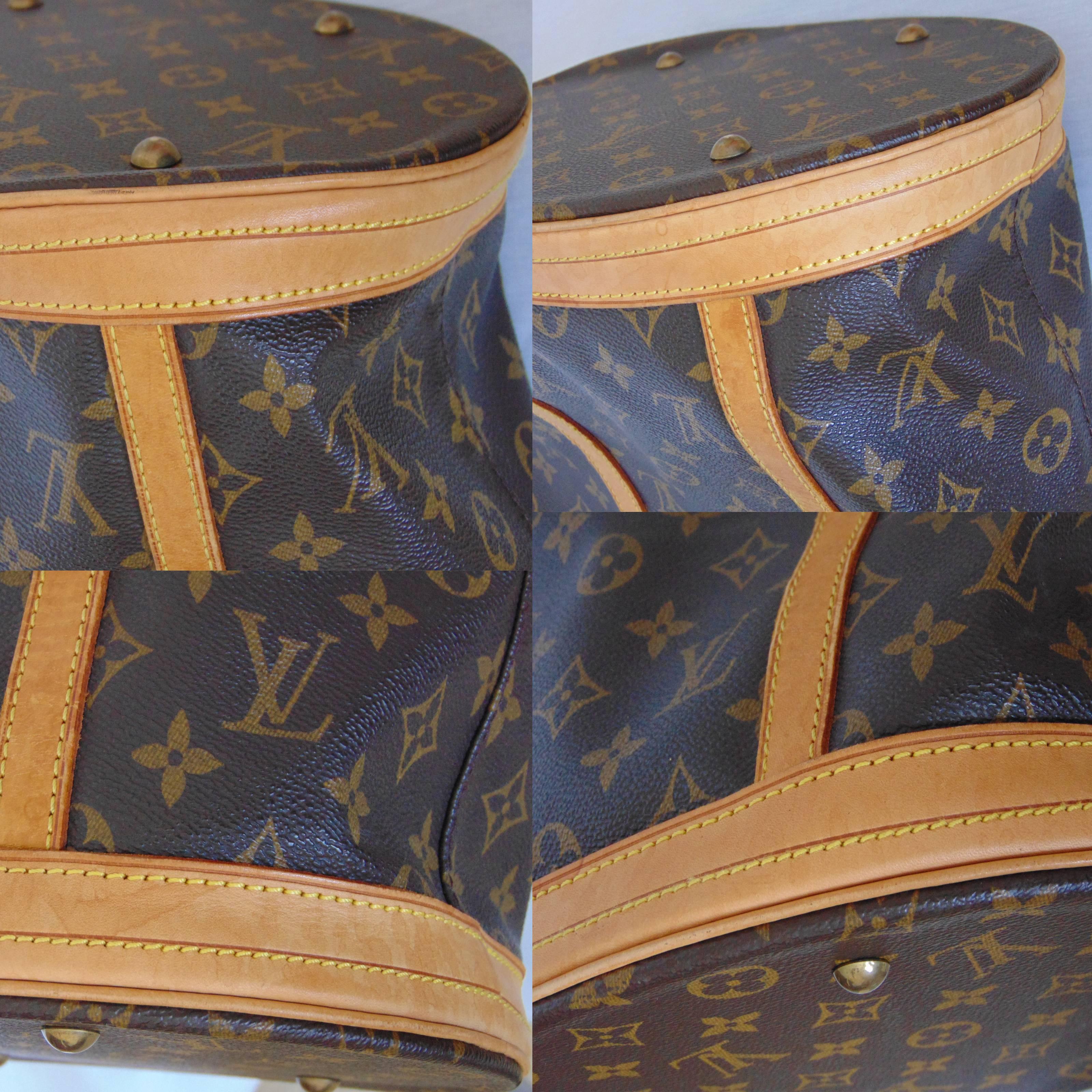 Classic Louis Vuitton Monogram Bucket Bag GM Large Tote Vintage 2005  1