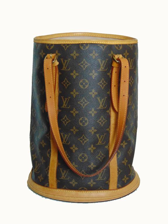 Classic Louis Vuitton Monogram Bucket Bag GM Large Tote Vintage 2005 at 1stdibs