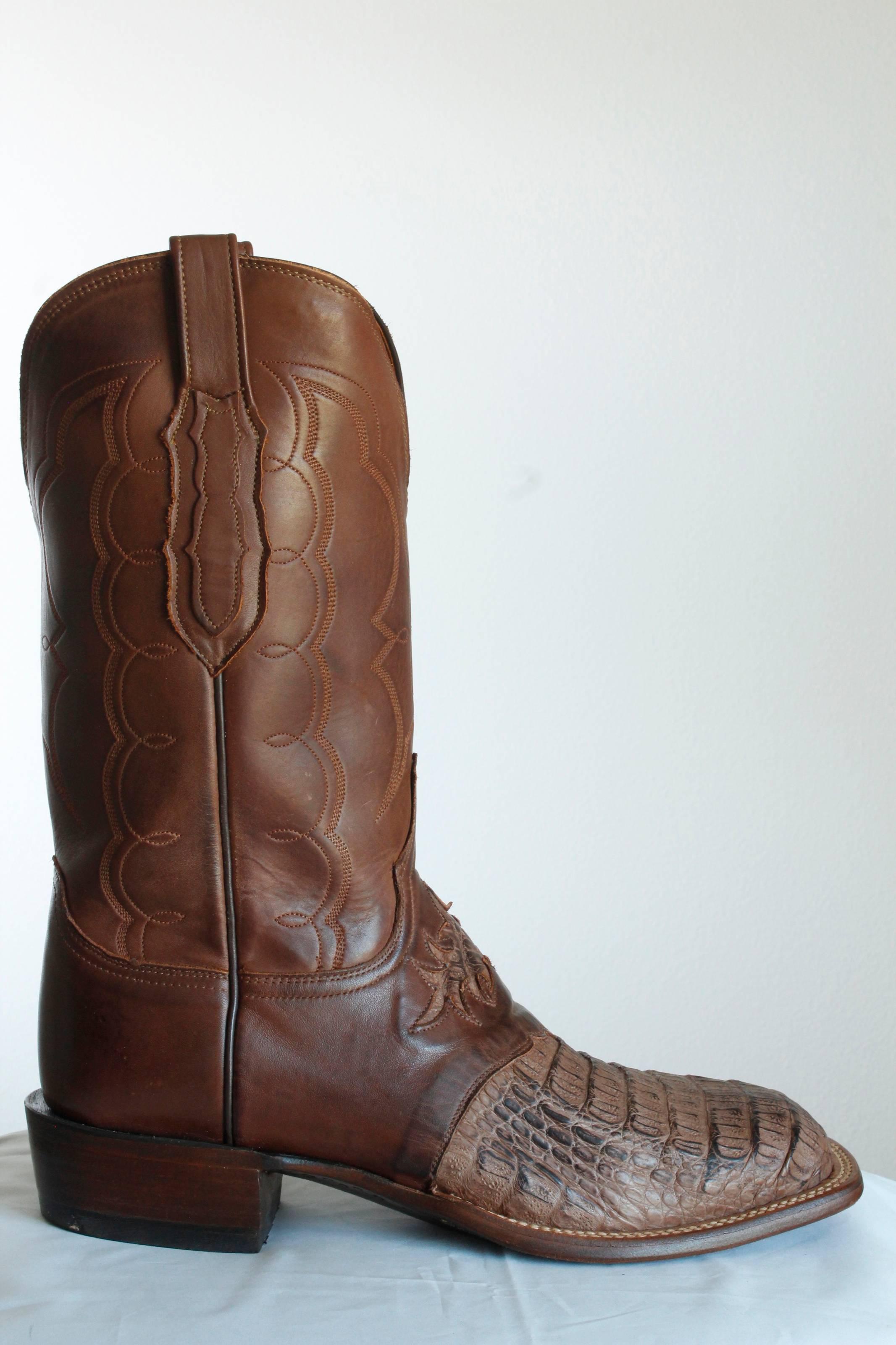 lucchese boots caiman