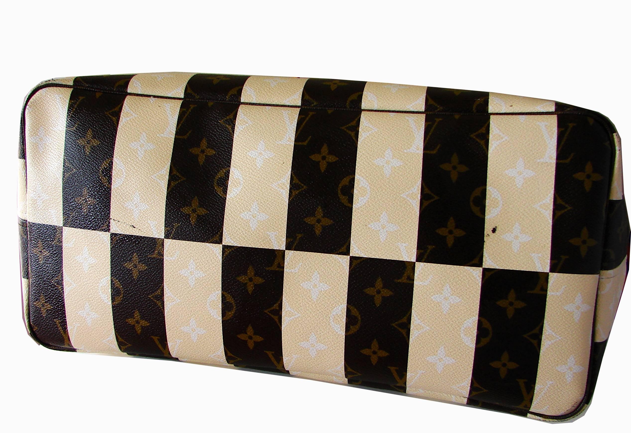 Women's Louis Vuitton Rayures Neverfull Tote Bag GM Limited Edition + Dust Cover 2011