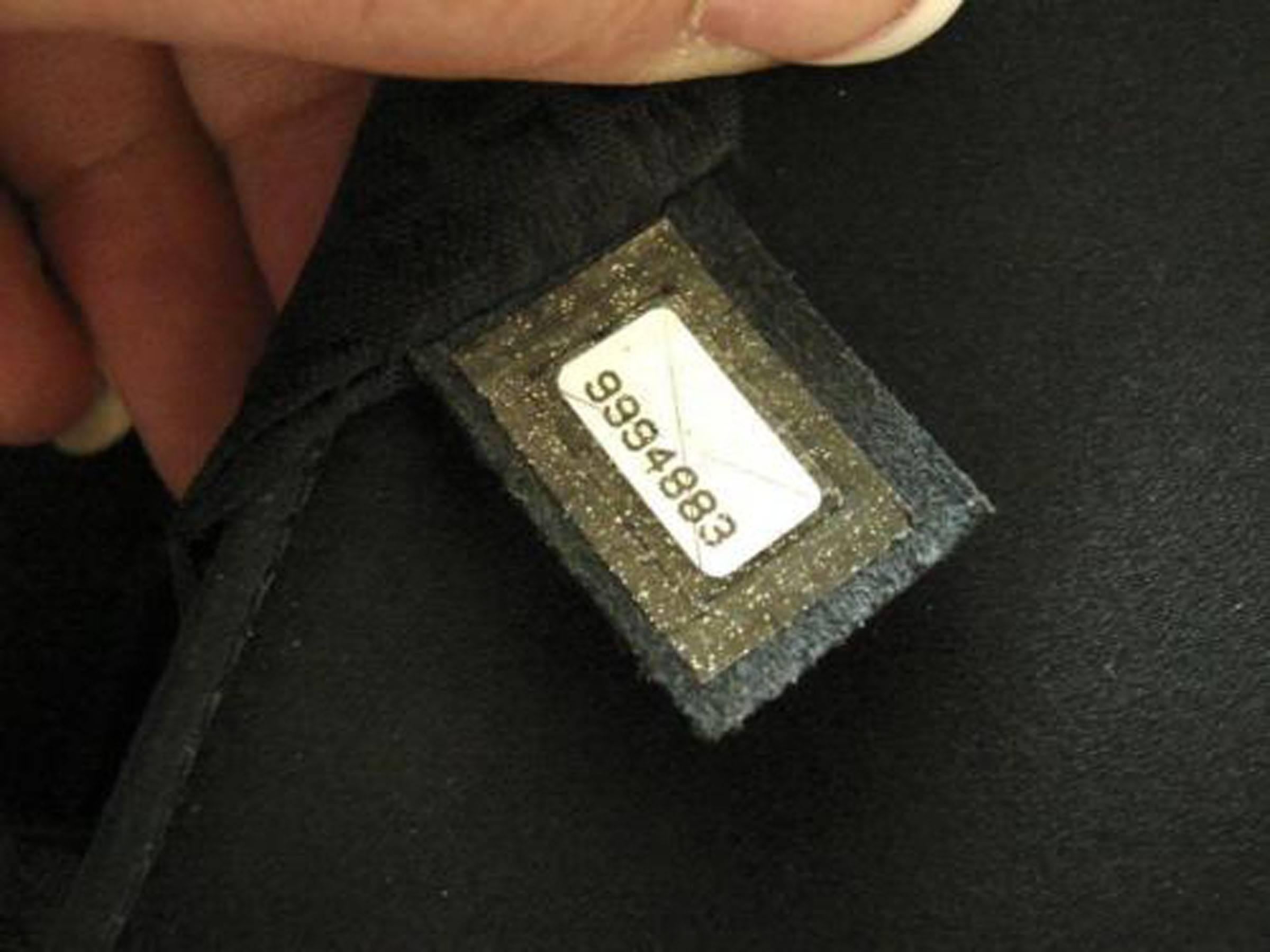 Chanel Evening Bag Black Stitched Silk Satin + Leather Chain Mirror Detail 2002 4