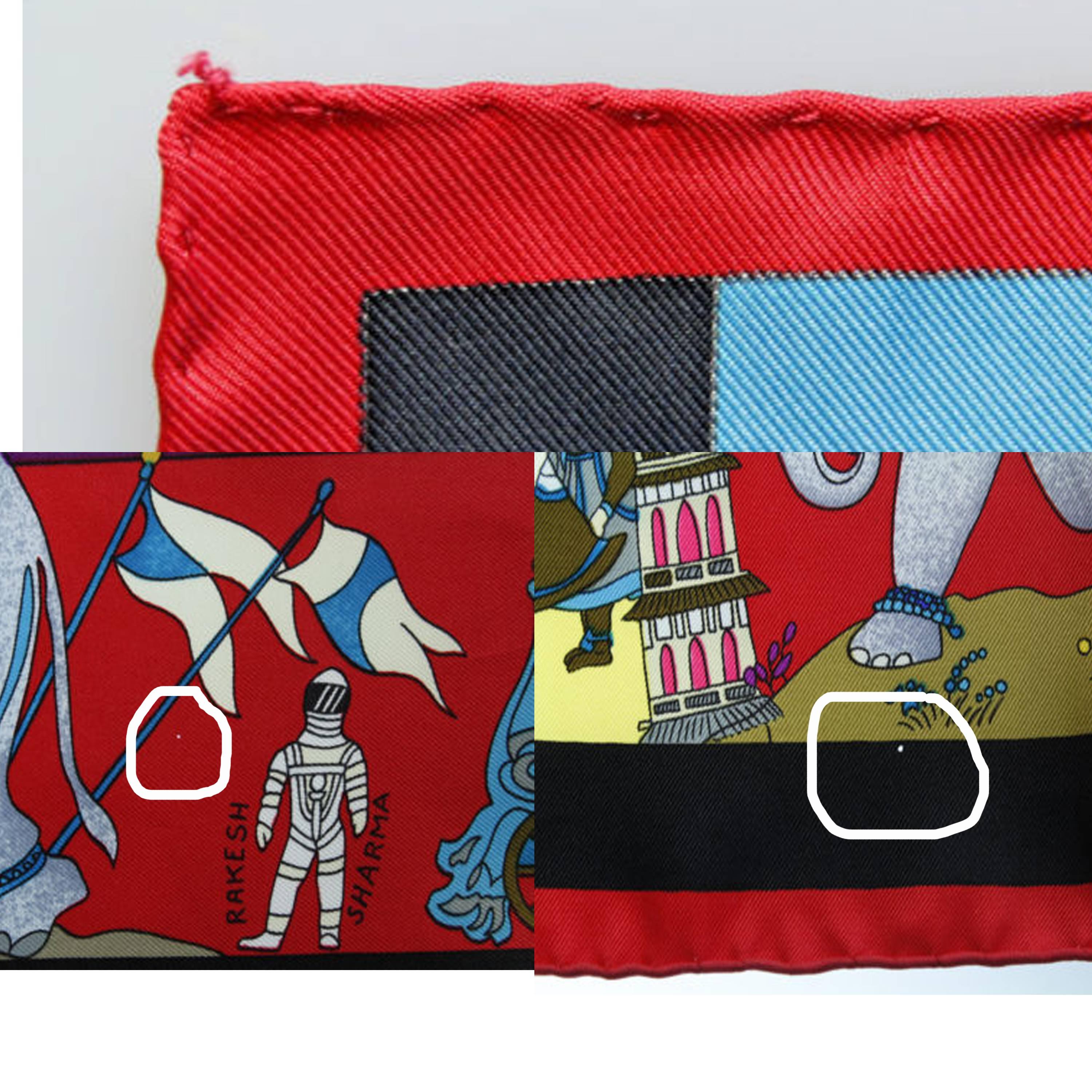 Hermes Paris Silk Scarf Fantaisies Indiennes Loic Dubigeon 90cm 2008 3
