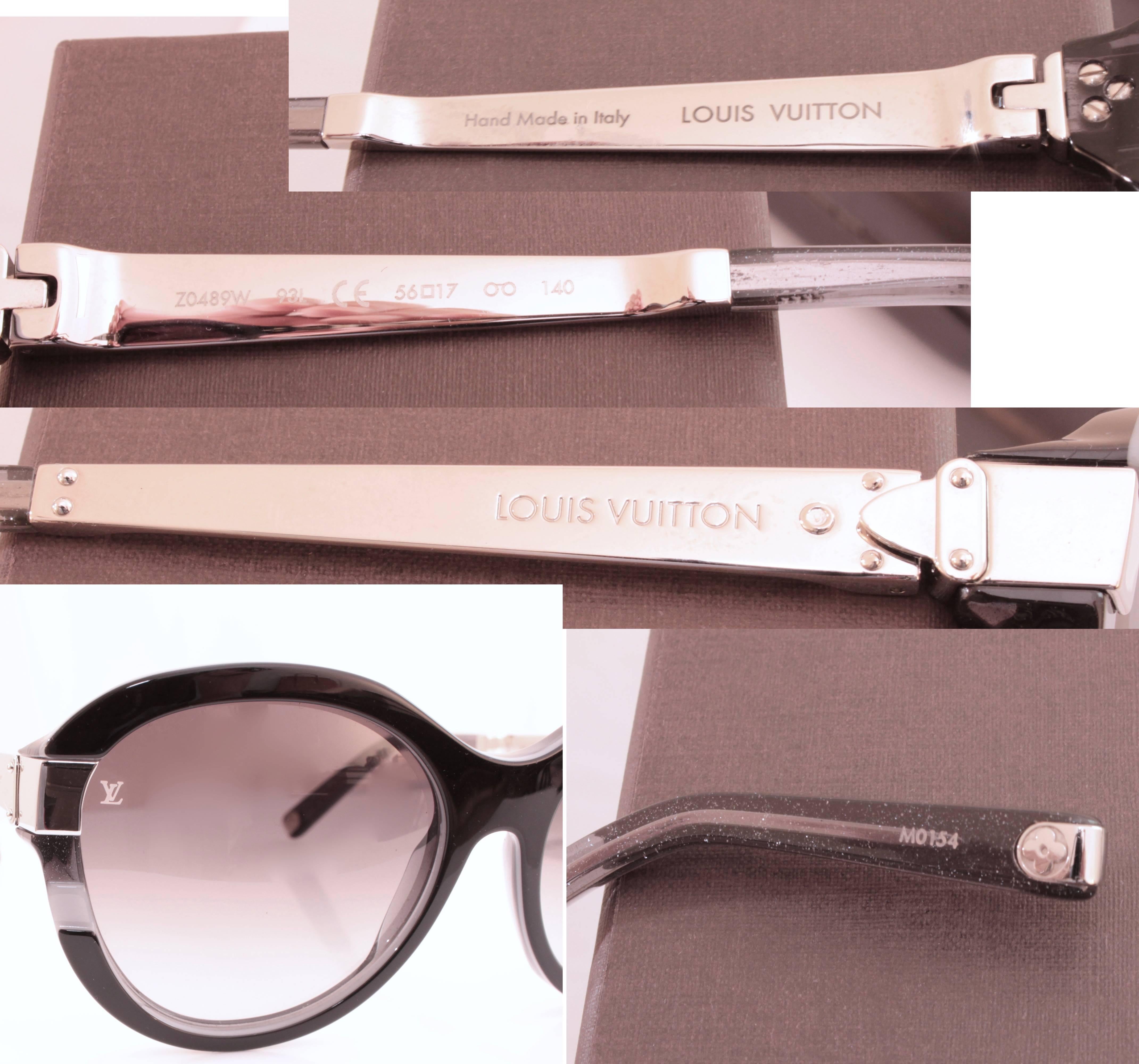 Iconic Louis Vuitton Petit Soupçon Cat Eye Sunglasses Black + Case Z0489W 2014 4