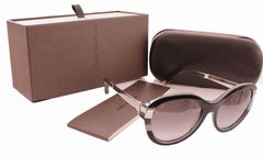 Iconic Louis Vuitton Petit Soupçon Cat Eye Sunglasses Black + Case Z0489W 2014