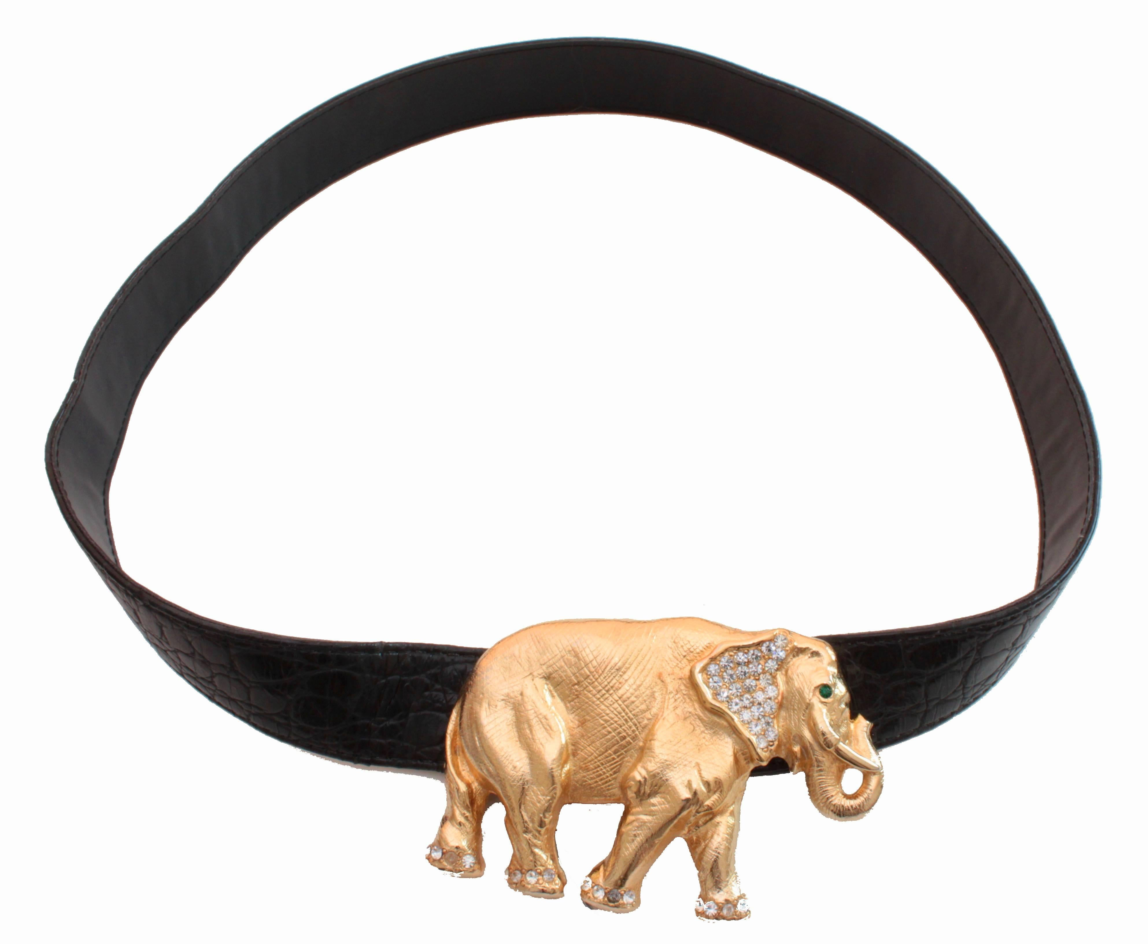 elephant belt buckle
