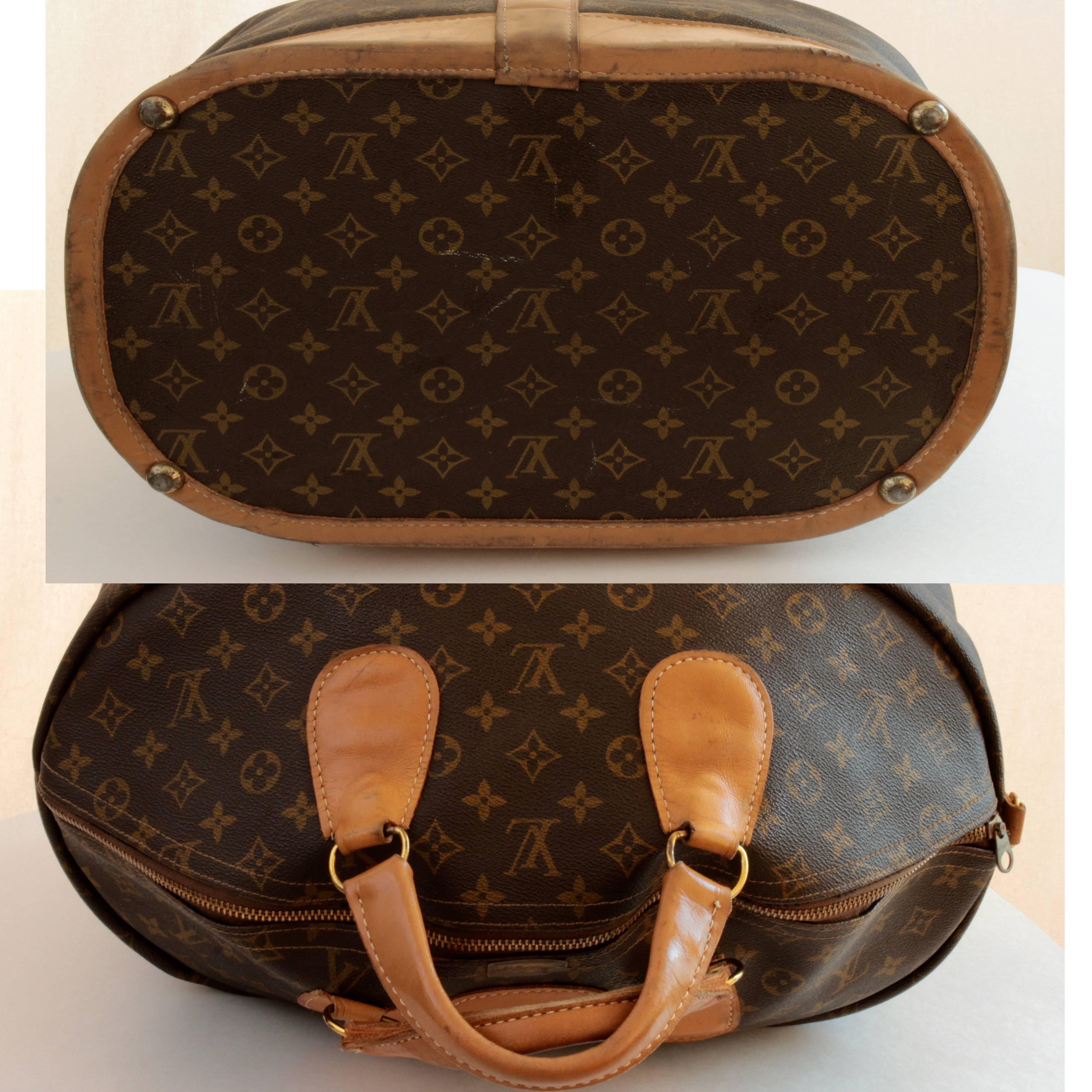 Louis Vuitton Steamer Bag Large Tote Keepall Saks The French Company 1970s  In Good Condition In Port Saint Lucie, FL