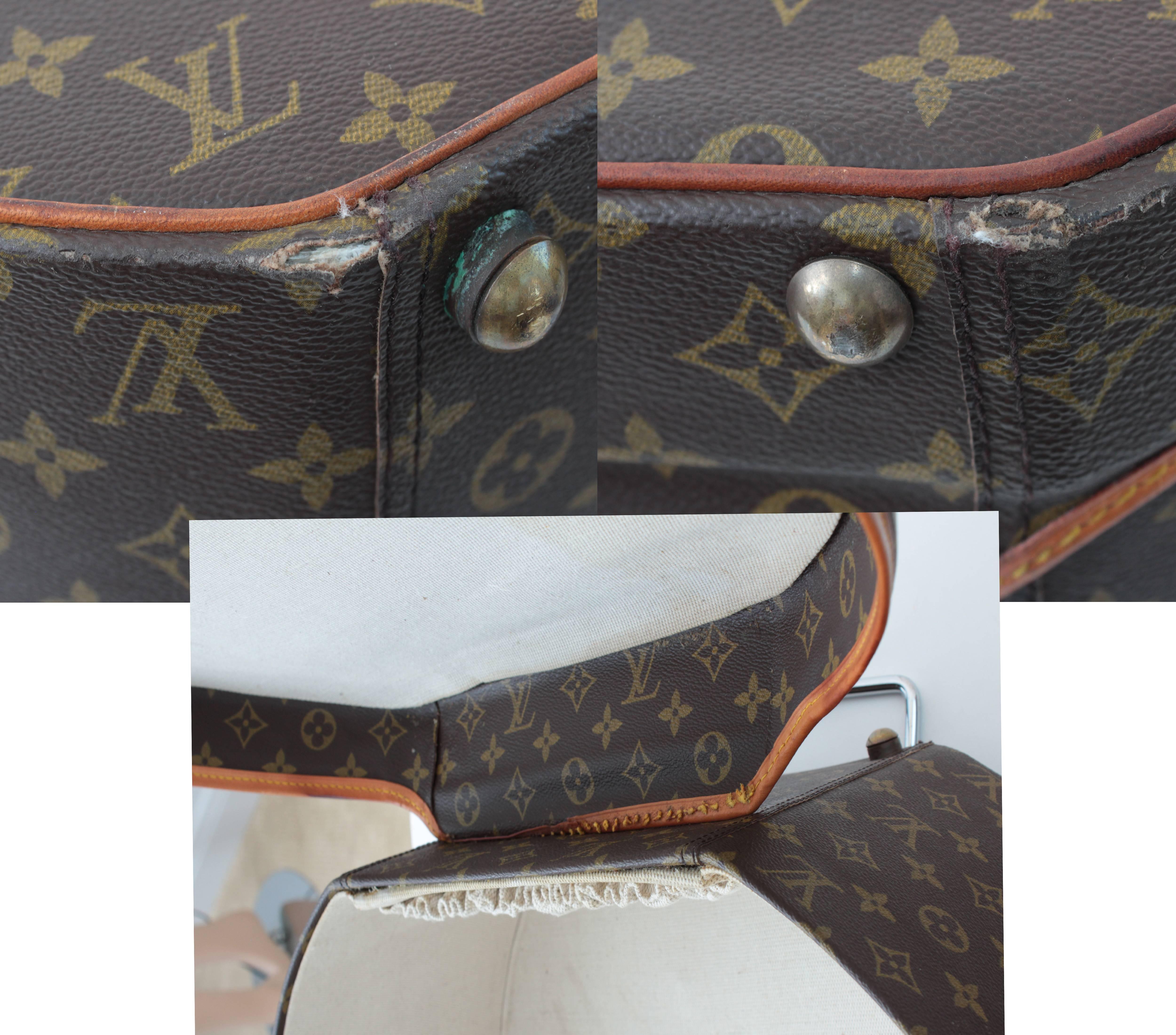 Louis Vuitton Boite Chapeaux Hat Box 50cm XL Round Monogram Travel Bag 1970s 2
