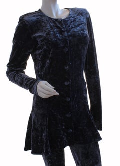 Betsey Johnson Punk Label Velvet Skater Dress & Leggings Set 2pc Sz S/L 1980s